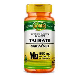 TAURATO DE MAGNESIO 60 CAPS 620MG